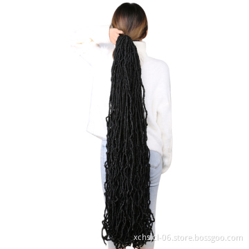 Long Soft Dread Lock faux locs crochet hair extensions Dread Lock Synthetic Braiding Hair bobbi boss nu locs